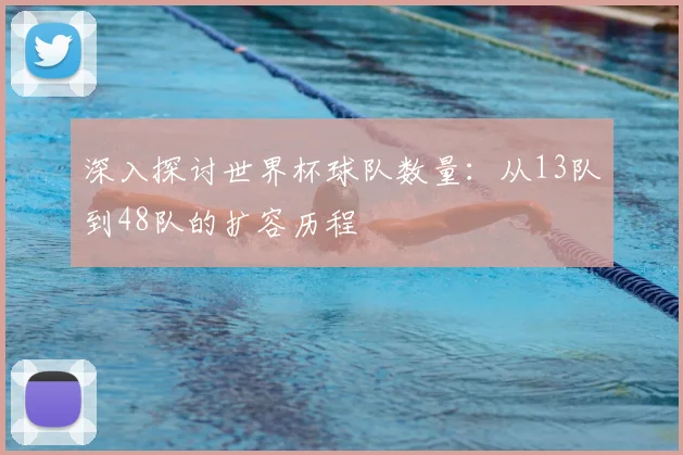 深入探讨世界杯球队数量：从13队到48队的扩容历程
